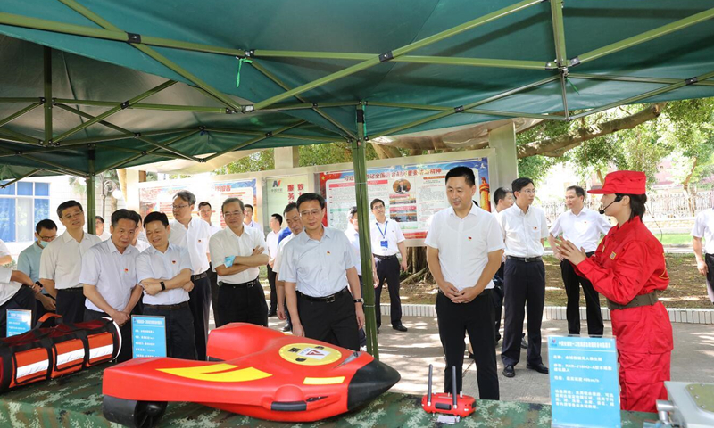 廣西區直企業家參觀中國安能集團第一工程局。廣西國資委供圖