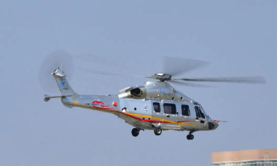 圖為試飛現場。