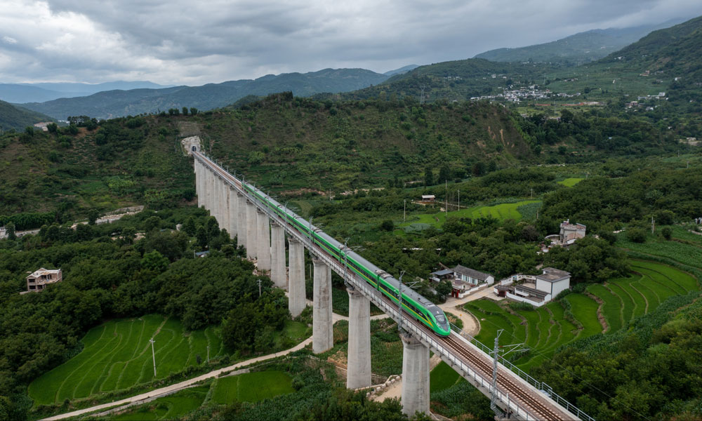 大瑞鐵路全長330公里，橋隧比76.5%，是我國中長期鐵路網規劃中完善路網布局和西部開發重要項目，全線采取大理至保山、保山至瑞麗分段建設模式。大瑞鐵路大保段東起云南大理市，向西經漾濞縣、永平縣，終至保山市，設計時速140公里，線路全長約133公里。大保段鐵路橫穿地質活動斷裂帶，施工異常艱難，大柱山、秀嶺、大坡嶺、杉陽隧道等4座10公里以上的長大隧道更是建設過程中的“攔路虎”，歷時14年大保段施工任務才得以完成。