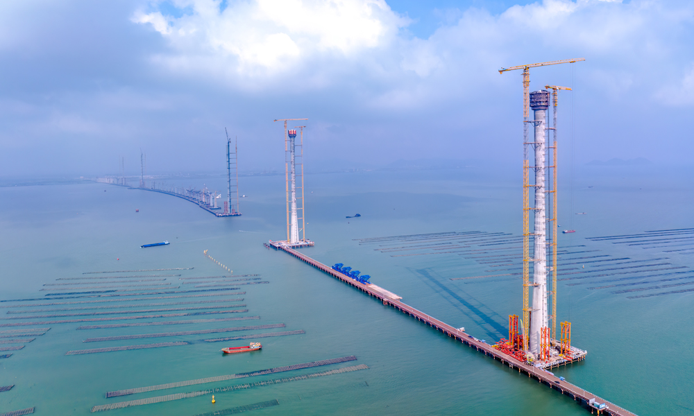 目前，黃茅?？绾Ｍǖ澜ㄔO進展順利，即將開始鋼箱梁吊裝，預計2024年4月鋼箱梁合龍，2024年底建成通車。