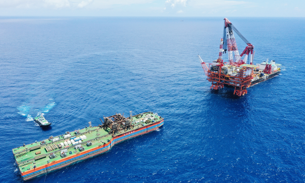 據了解，恩平18-6平臺建成投用后，標志著恩平油田群新建項目全部海上平臺建設完成。該油田群海上生產設施達到9座。